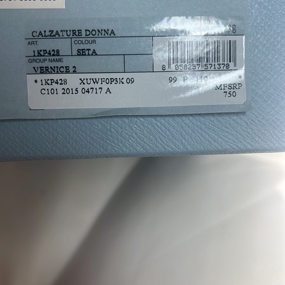 Prada beige patent leather heels peep toe - Picture 7 of 7